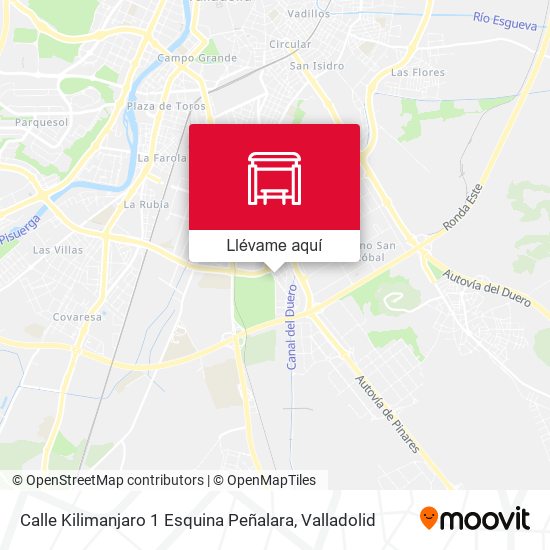 Mapa Calle Kilimanjaro 1 Esquina Peñalara