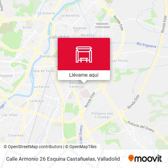 Mapa Calle Armonio 26 Esquina Castañuelas