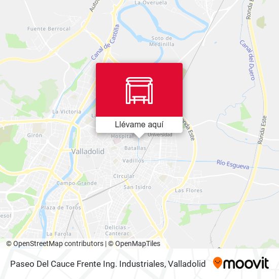 Mapa Paseo Del Cauce Frente Ing. Industriales