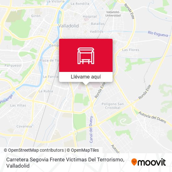 Mapa Carretera Segovia Frente Víctimas Del Terrorismo