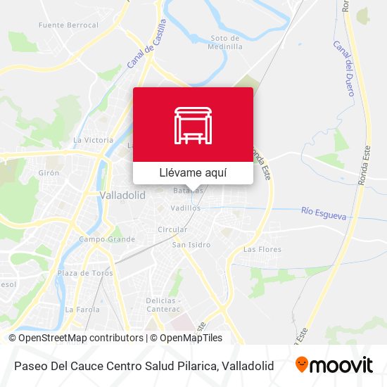 Mapa Paseo Del Cauce Centro Salud Pilarica