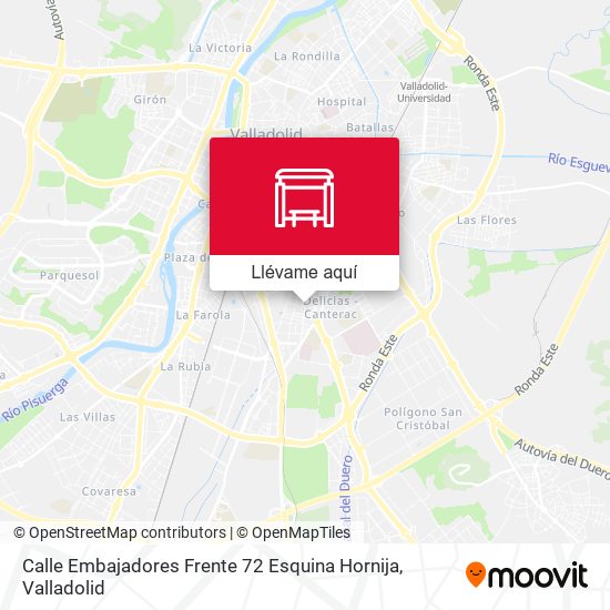 Mapa Calle Embajadores Frente 72 Esquina Hornija