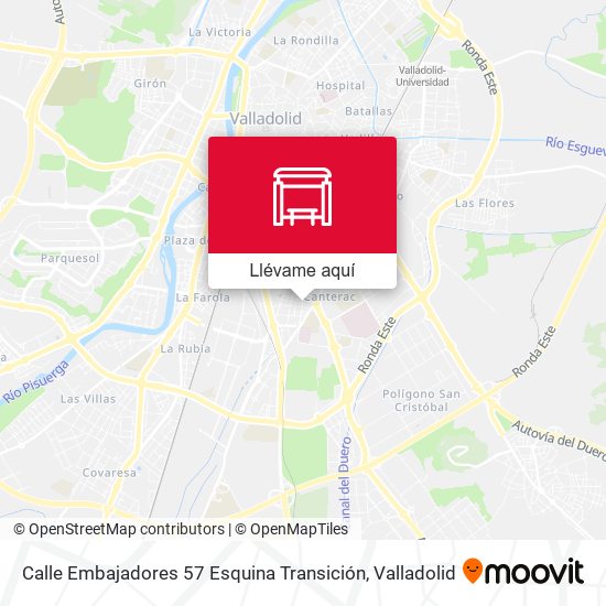 Mapa Calle Embajadores 57 Esquina Transición