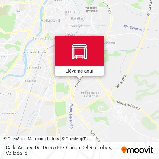 Mapa Calle Arribes Del Duero Fte. Cañón Del Río Lobos