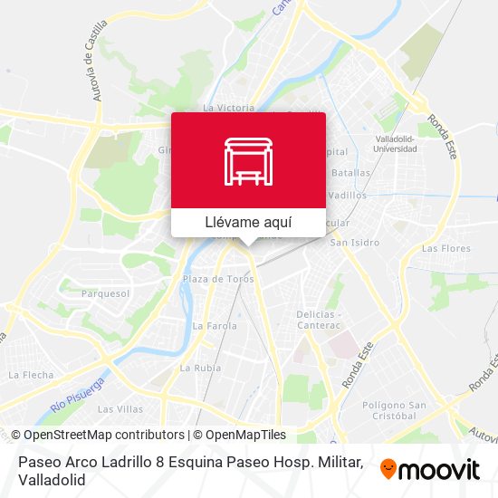 Mapa Paseo Arco Ladrillo 8 Esquina Paseo Hosp. Militar