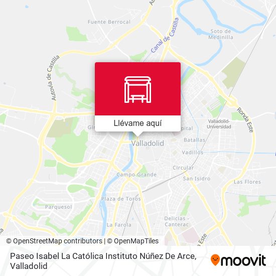Mapa Paseo Isabel La Católica Instituto Núñez De Arce