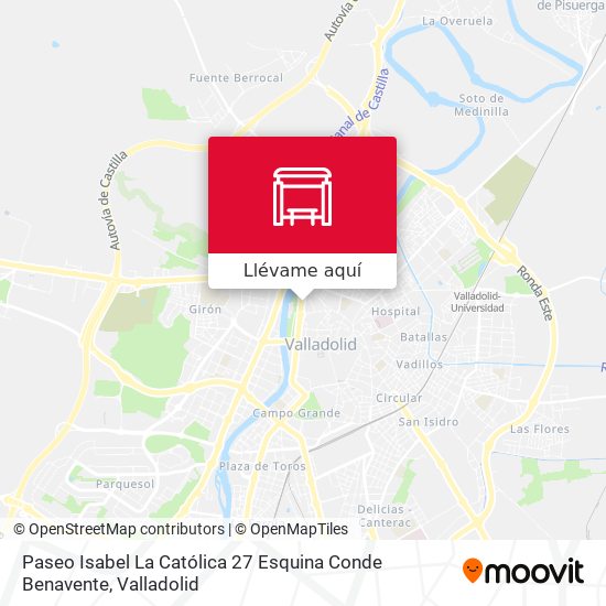 Mapa Paseo Isabel La Católica 27 Esquina Conde Benavente