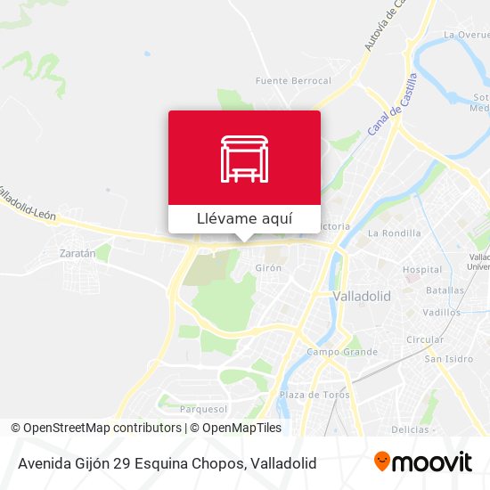 Mapa Avenida Gijón 29 Esquina Chopos