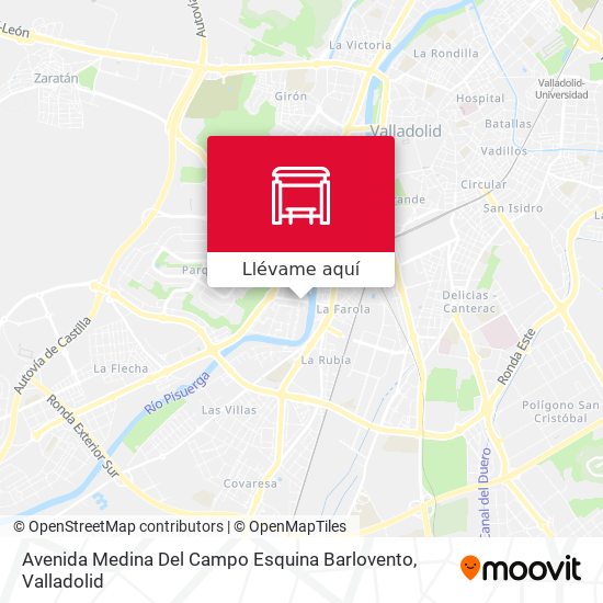 Mapa Avenida Medina Del Campo Esquina Barlovento