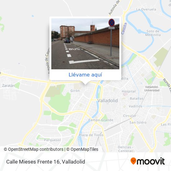 Mapa Calle Mieses Frente 16