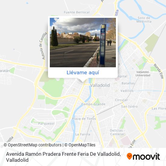 Mapa Avenida Ramón Pradera Frente Feria De Valladolid