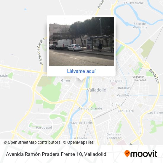 Mapa Avenida Ramón Pradera Frente 10