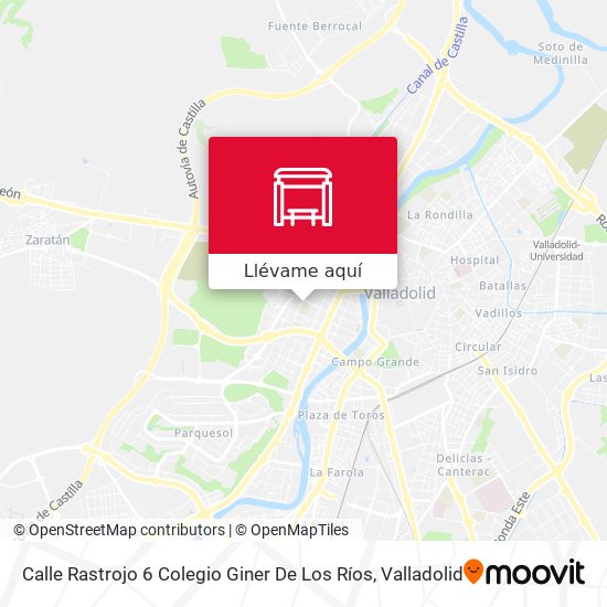 Mapa Calle Rastrojo 6 Colegio Giner De Los Ríos