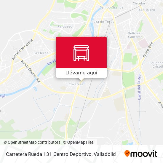 Mapa Carretera Rueda 131 Centro Deportivo