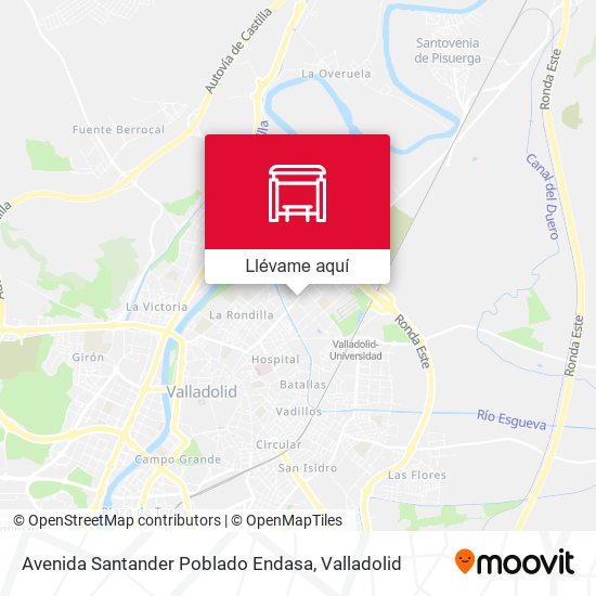 Mapa Avenida Santander Poblado Endasa