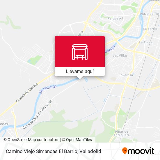 Mapa Camino Viejo Simancas El Barrio