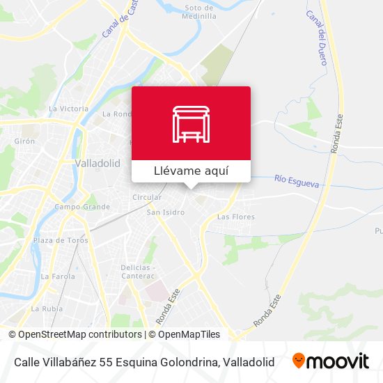 Mapa Calle Villabáñez 55 Esquina Golondrina