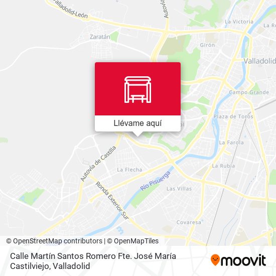 Mapa Calle Martín Santos Romero Fte. José María Castilviejo