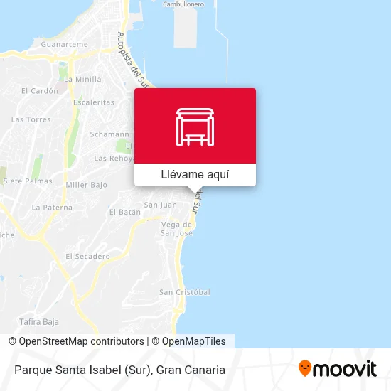 Mapa Parque Santa Isabel (Sur)