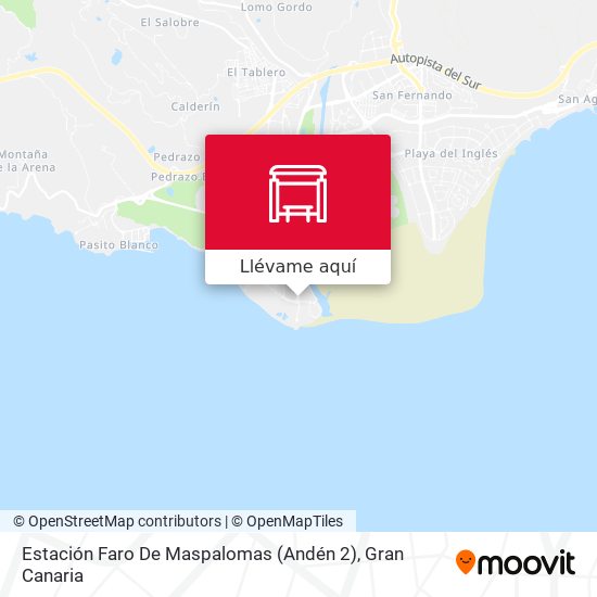 Mapa Estación Faro De Maspalomas (Andén 2)