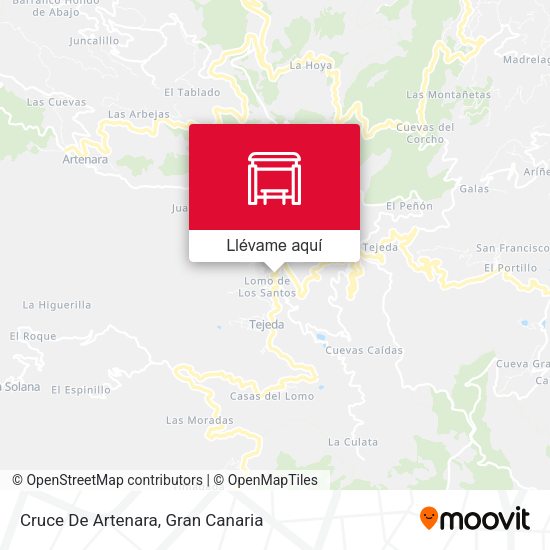 Mapa Cruce De Artenara