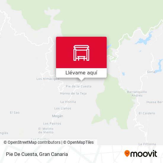 Mapa Pie De Cuesta