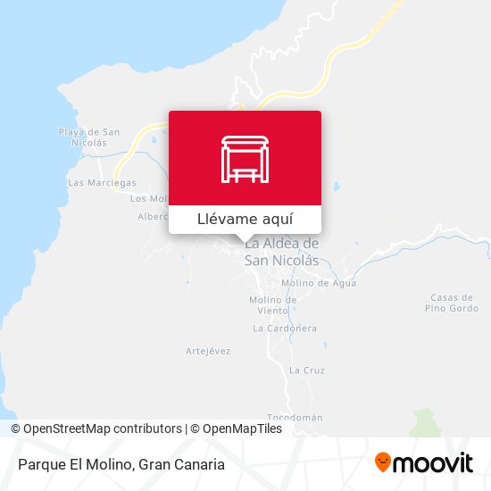 Mapa Parque El Molino