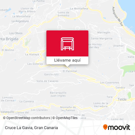 Mapa Cruce La Gavia