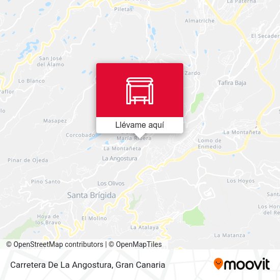 Mapa Carretera De La Angostura