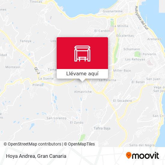 Mapa Hoya Andrea