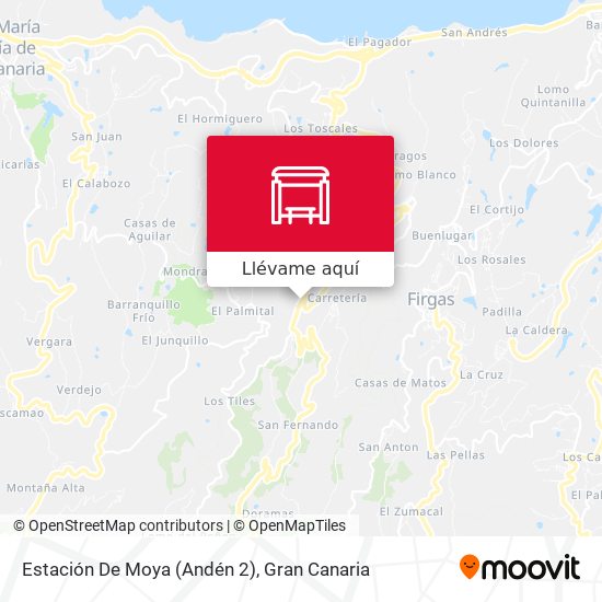 Mapa Estación De Moya (Andén 2)