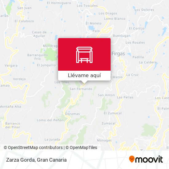 Mapa Zarza Gorda