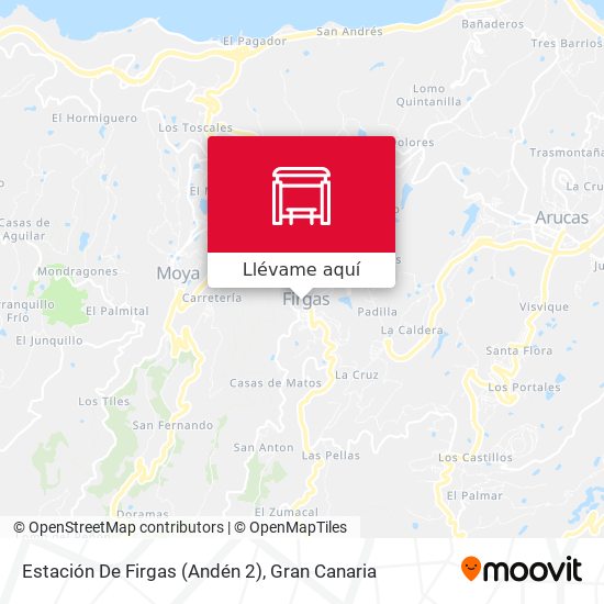 Mapa Estación De Firgas (Andén 2)