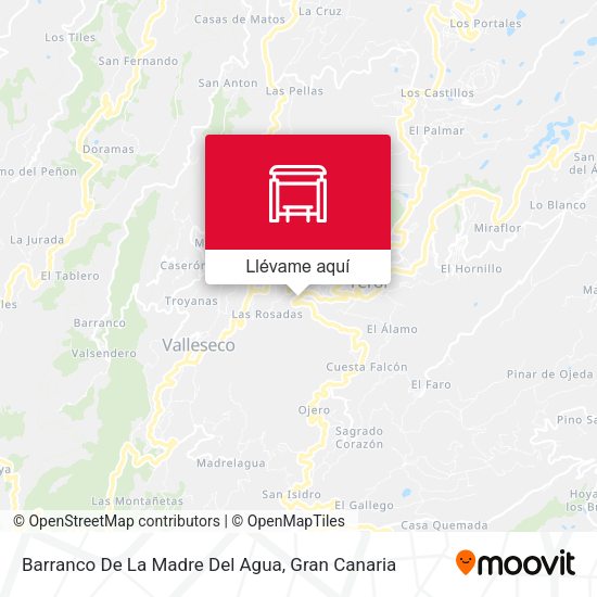 Mapa Barranco De La Madre Del Agua