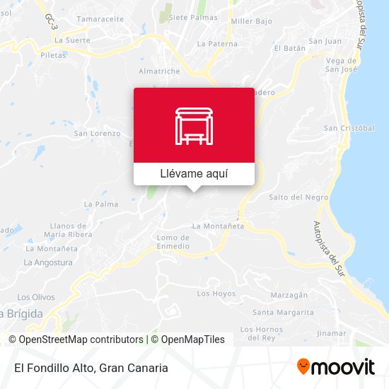 Mapa El Fondillo Alto