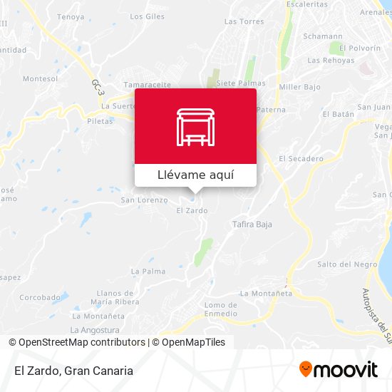 Mapa El Zardo