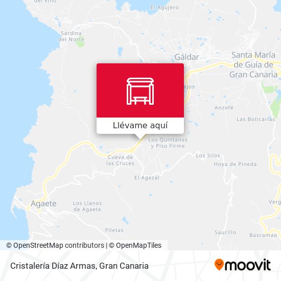 Mapa Cristalería Díaz Armas