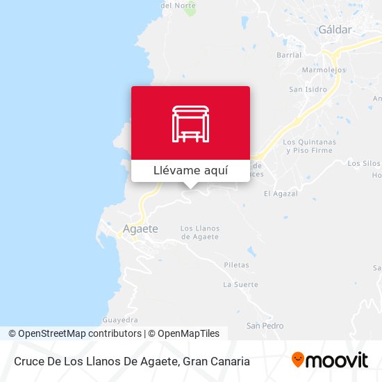 Mapa Cruce De Los Llanos De Agaete