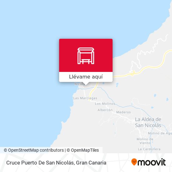 Mapa Cruce Puerto De San Nicolás
