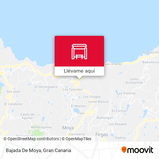 Mapa Bajada De Moya