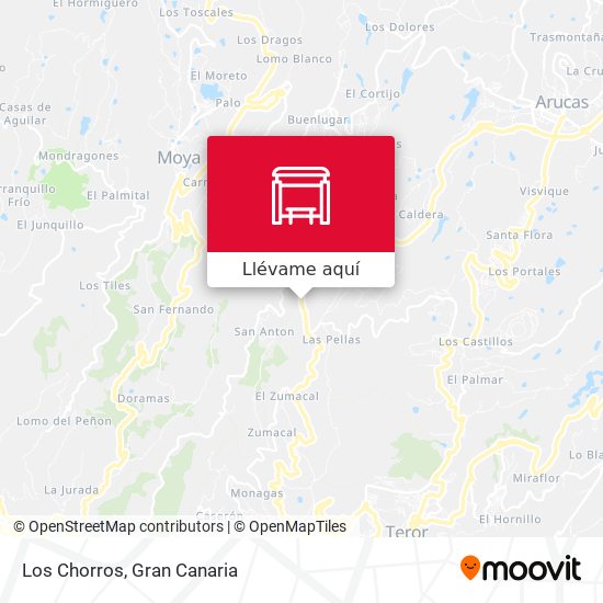 Mapa Los Chorros