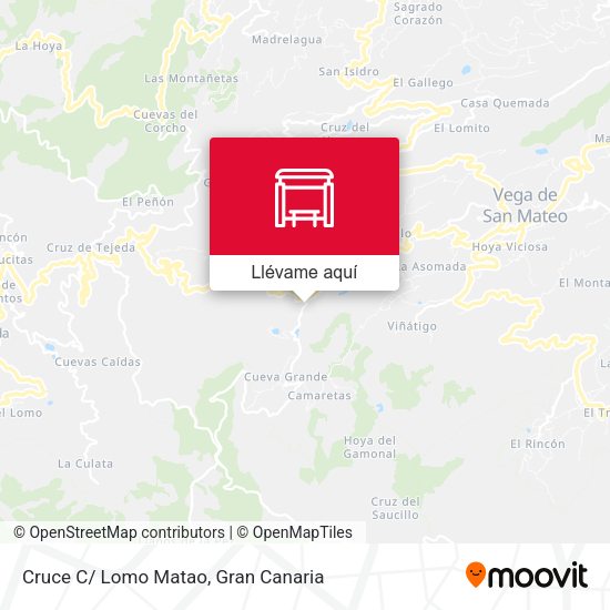Mapa Cruce C/ Lomo Matao