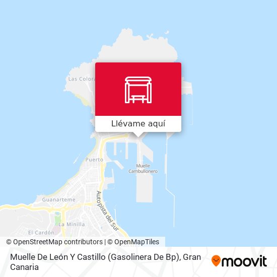 Mapa Muelle De León Y Castillo (Gasolinera De Bp)