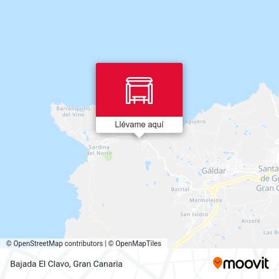 Mapa Bajada El Clavo