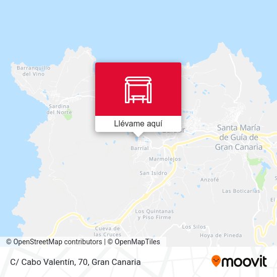 Mapa C/ Cabo Valentín, 70