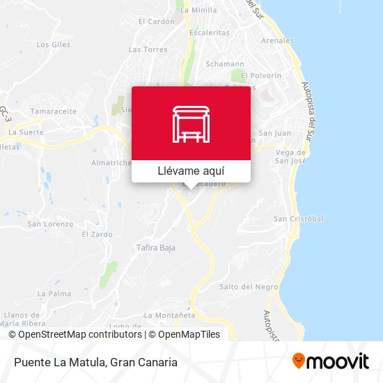 Mapa Puente La Matula