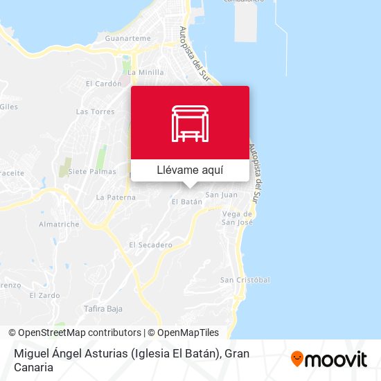 Mapa Miguel Ángel Asturias (Iglesia El Batán)