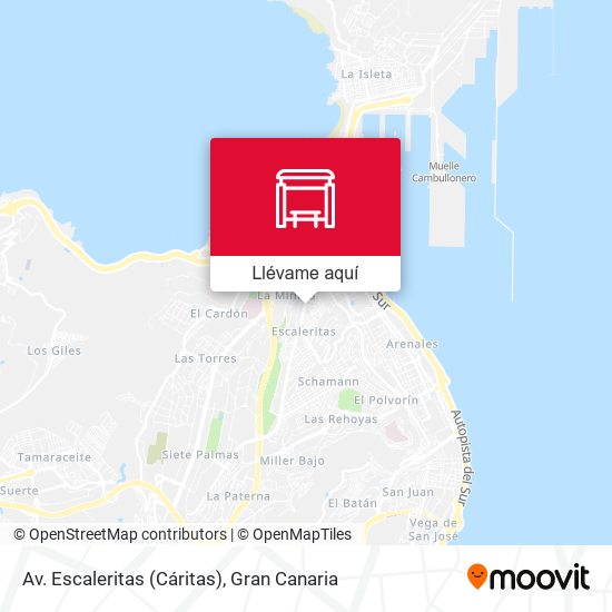 Mapa Av. Escaleritas (Cáritas)