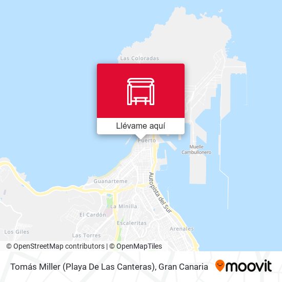 Mapa Tomás Miller (Playa De Las Canteras)