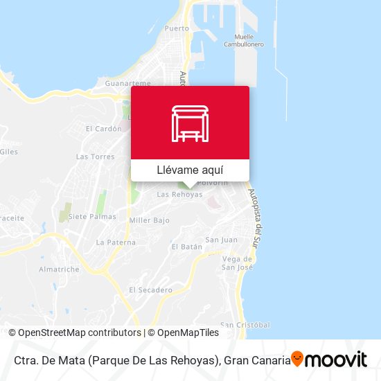 Mapa Ctra. De Mata (Parque De Las Rehoyas)